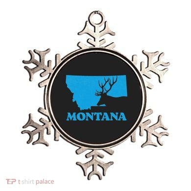 Elk Hunting Montana Deer Elk Hunter Mt State Ornament