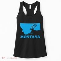 Elk Hunting Montana Deer Elk Hunter Mt State Women's Tank Top thumb 0