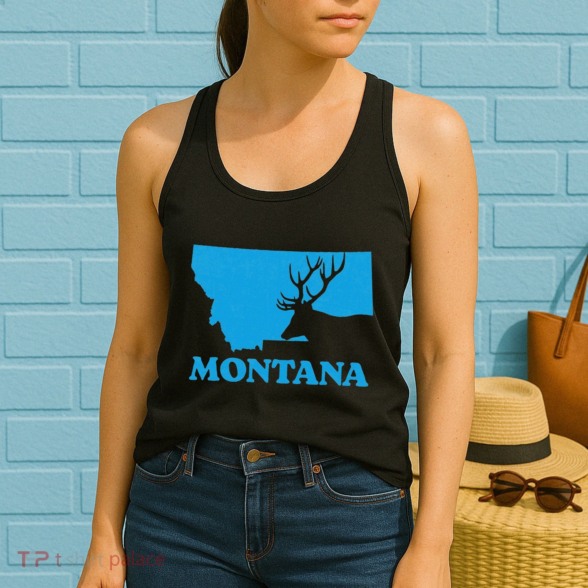 Elk Hunting Montana Deer Elk Hunter Mt State Women's Tank Top