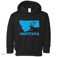 Elk Hunting Montana Deer Elk Hunter Mt State Toddler Hoodie thumb 0