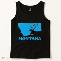 Elk Hunting Montana Deer Elk Hunter Mt State Tank Top thumb 2