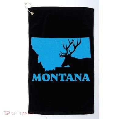 Elk Hunting Montana Deer Elk Hunter Mt State Golf Towel