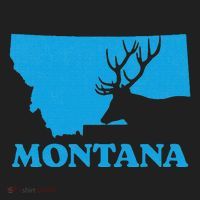 Elk Hunting Montana Deer Elk Hunter Mt State Golf Towel thumb 3