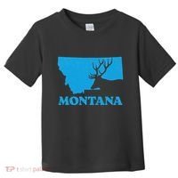 Elk Hunting Montana Deer Elk Hunter Mt State Toddler T-Shirt thumb 0
