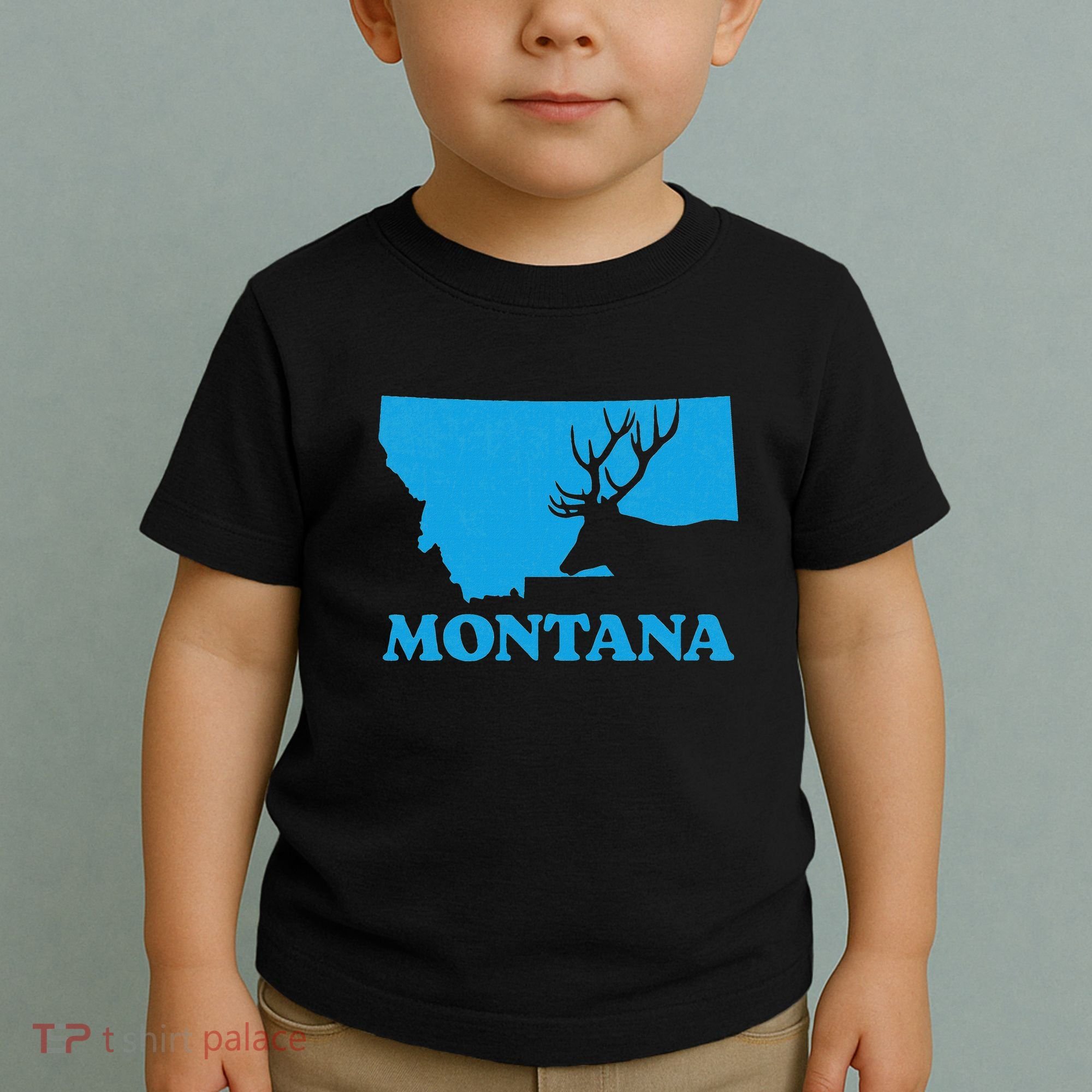 Elk Hunting Montana Deer Elk Hunter Mt State Toddler T-Shirt