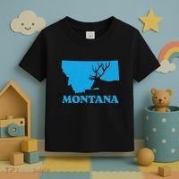 Elk Hunting Montana Deer Elk Hunter Mt State Toddler T-Shirt thumb 3
