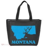 Elk Hunting Montana Deer Elk Hunter Mt State Tote Bag thumb 0