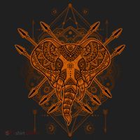 Elephant Head Mandala Women's Sweatshirt thumb 2