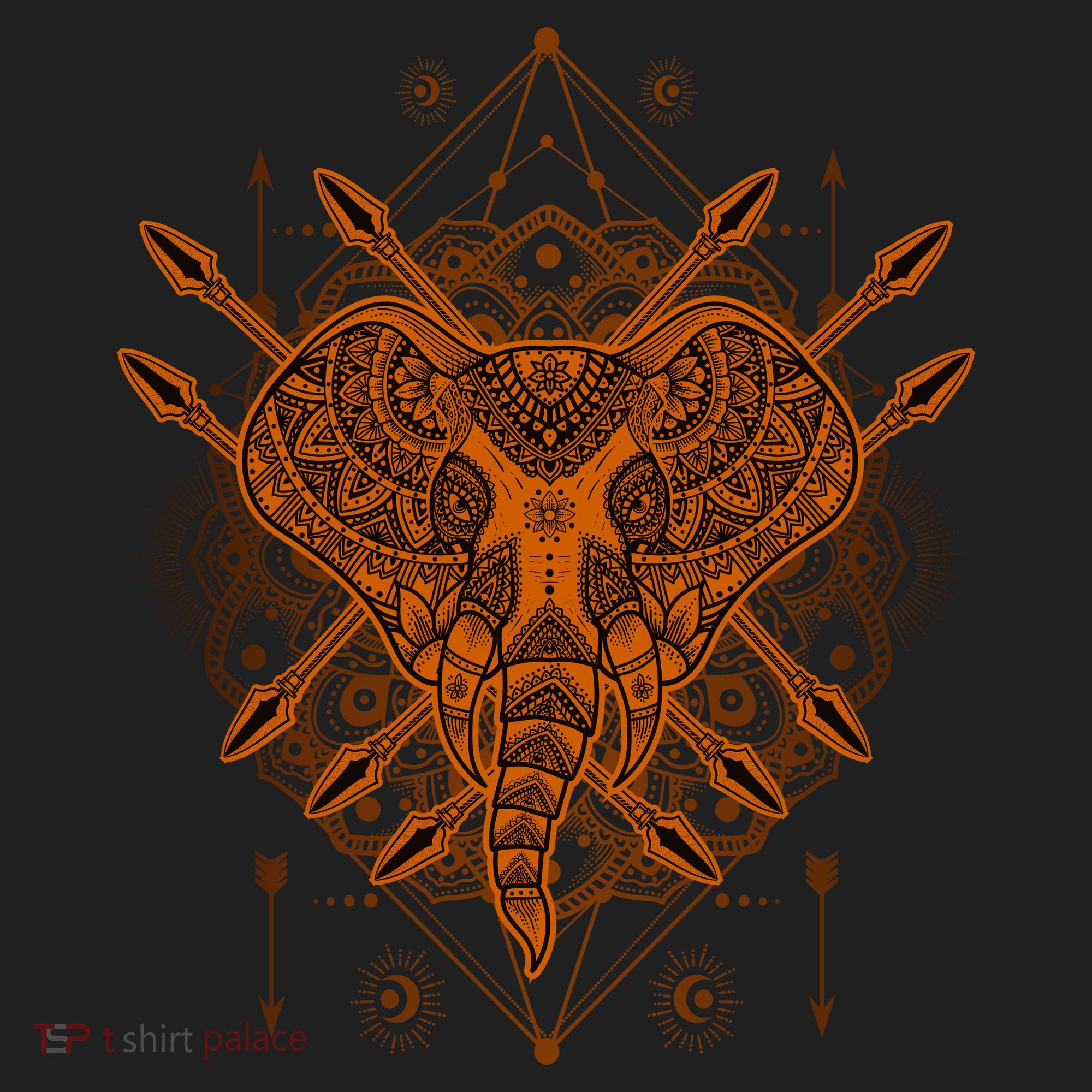 Elephant Head Mandala Women's Sweatshirt