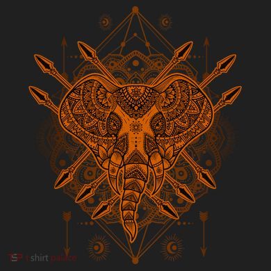 Elephant Head Mandala Adult Drive Performance Visor
