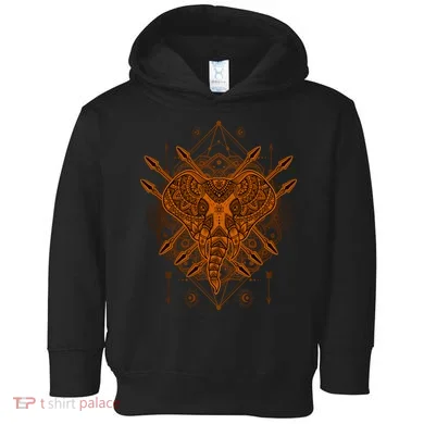 Elephant Head Mandala Toddler Hoodie