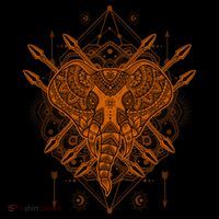 Elephant Head Mandala Toddler Hoodie thumb 2