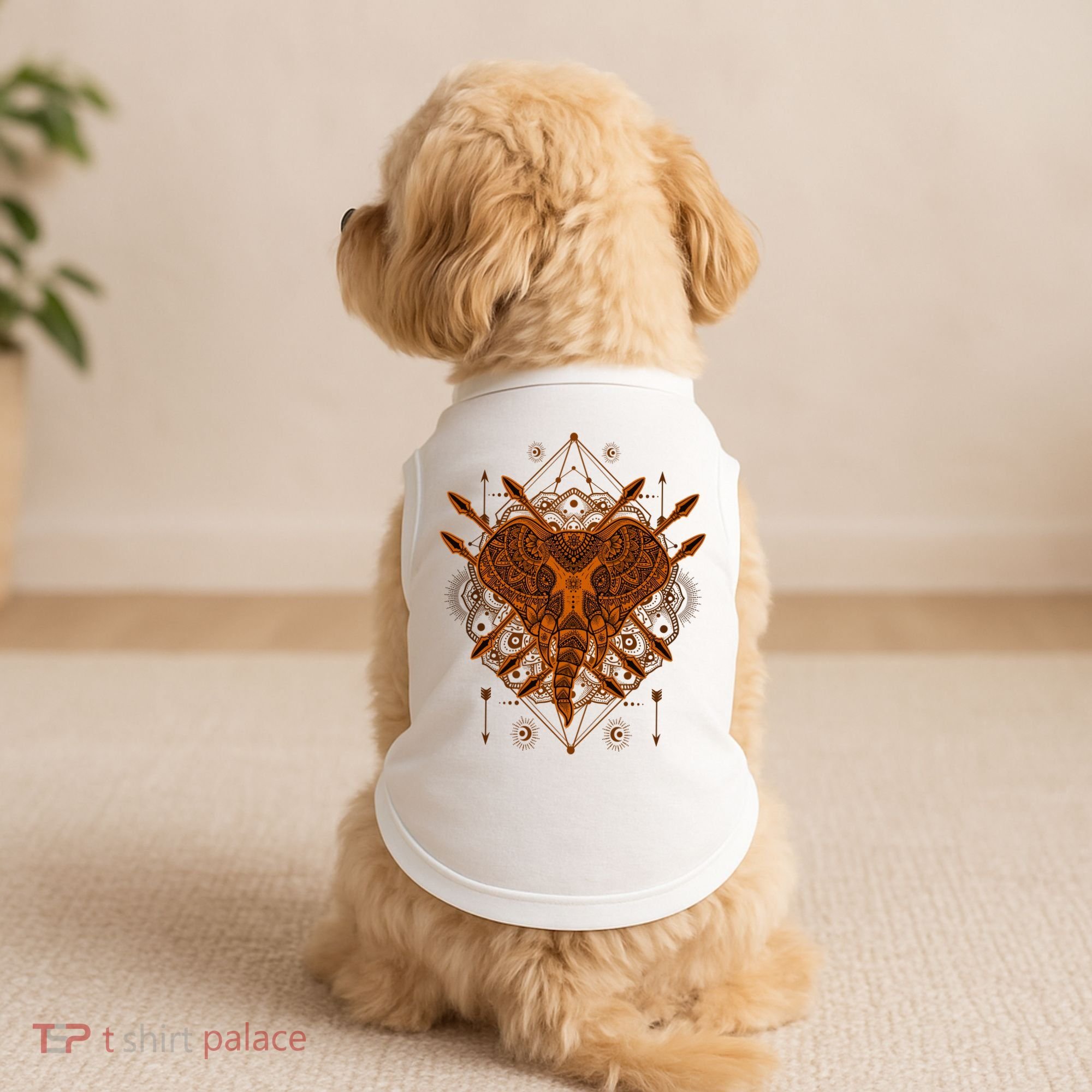 Elephant Head Mandala Doggie Tank