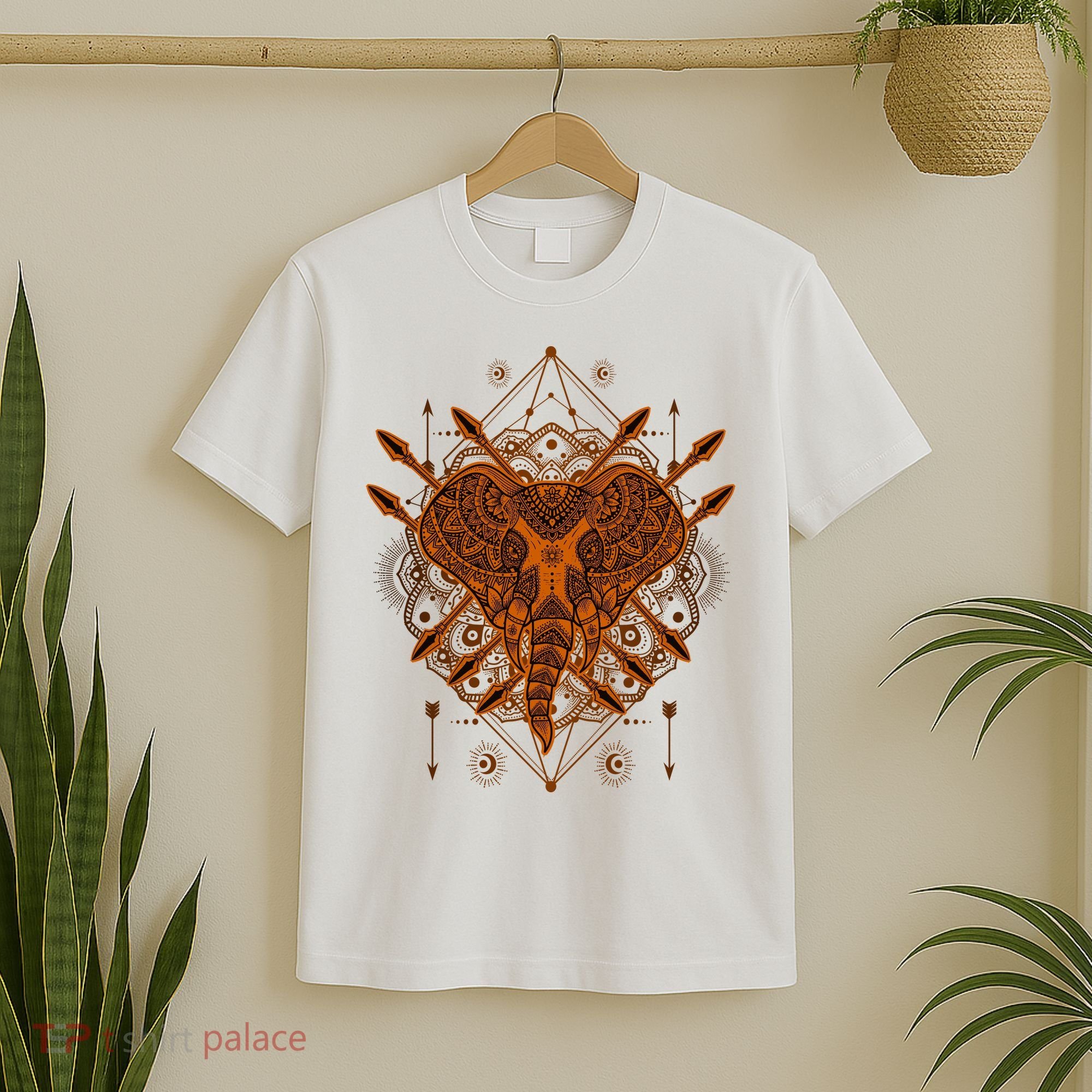 Elephant Head Mandala T-Shirt