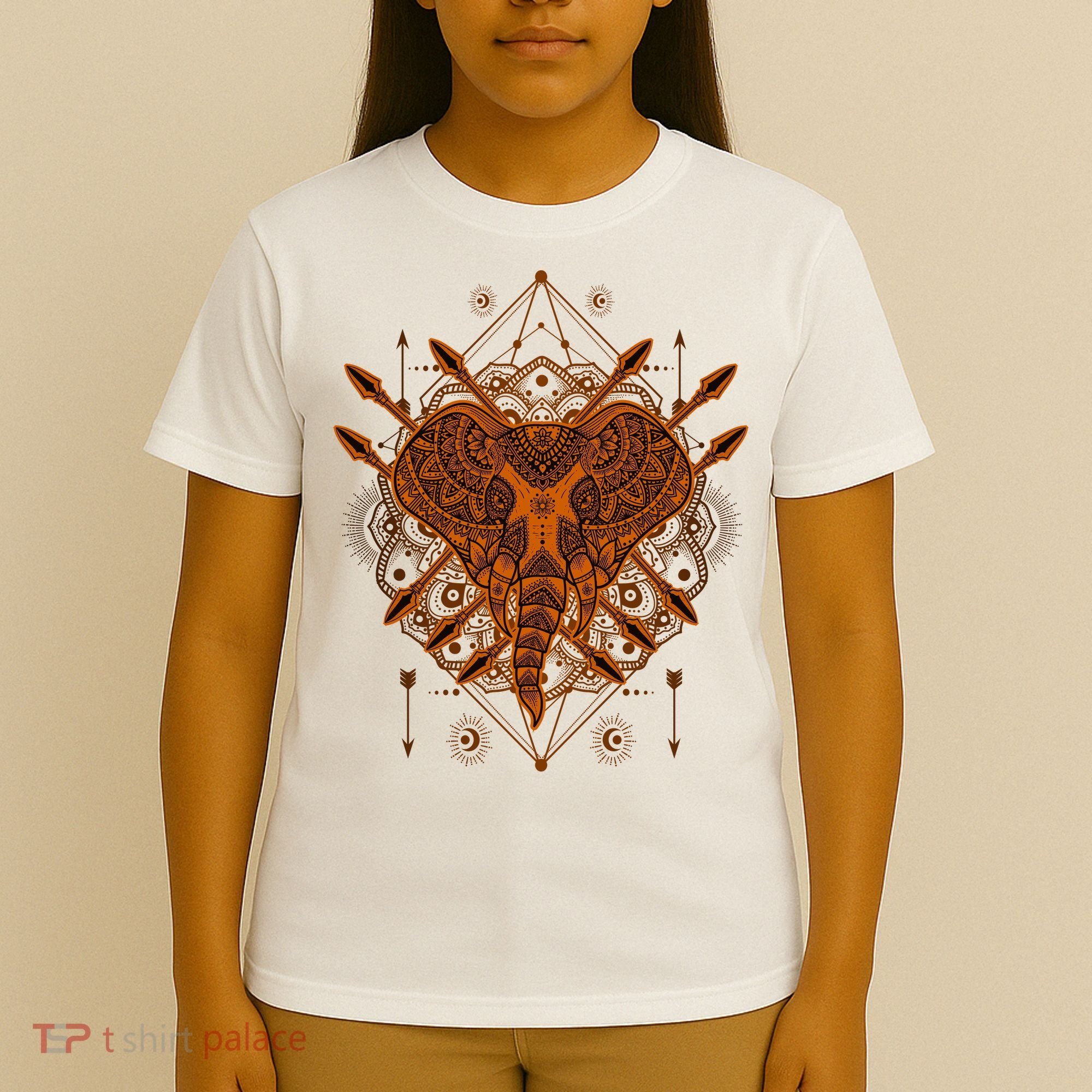 Elephant Head Mandala T-Shirt