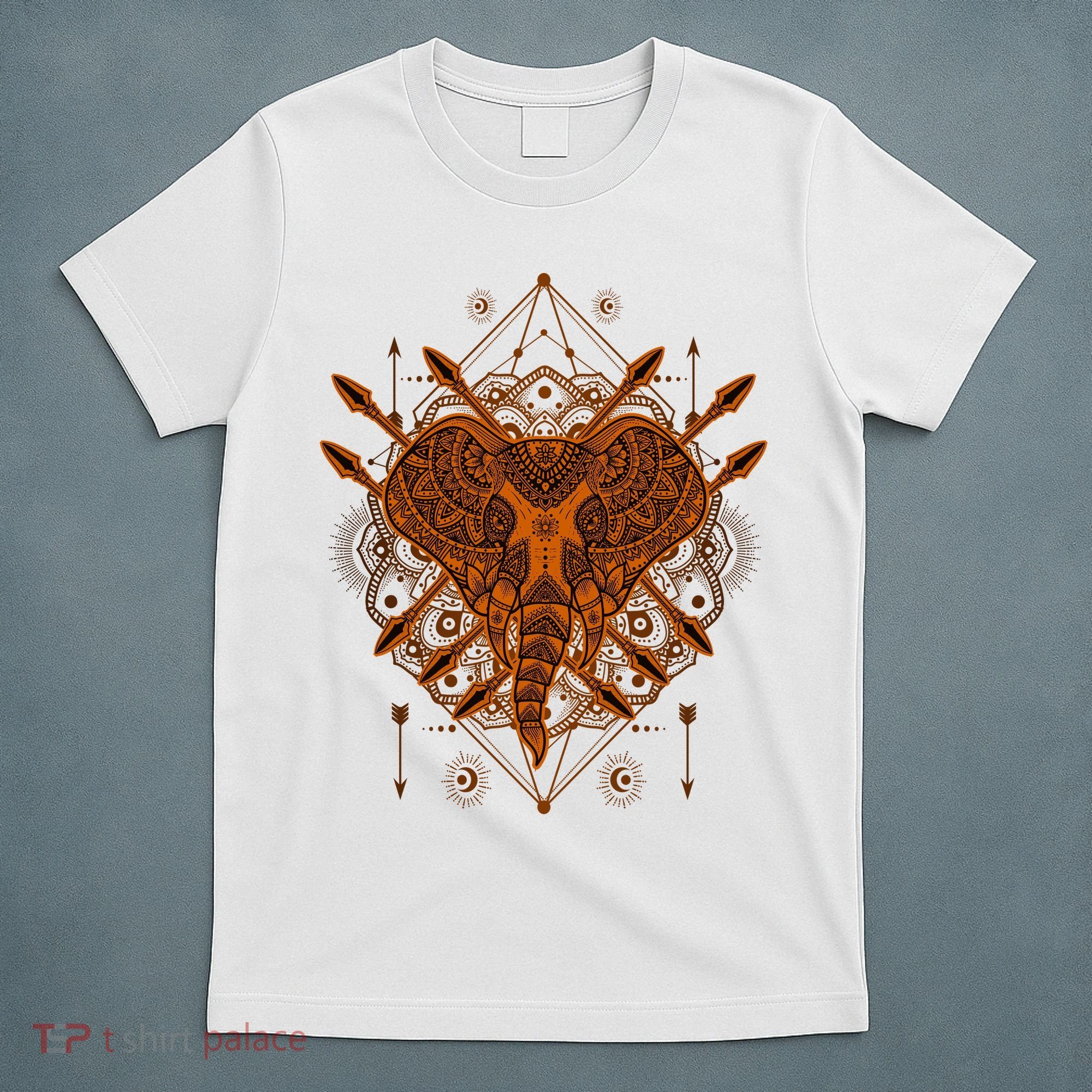 Elephant Head Mandala T-Shirt