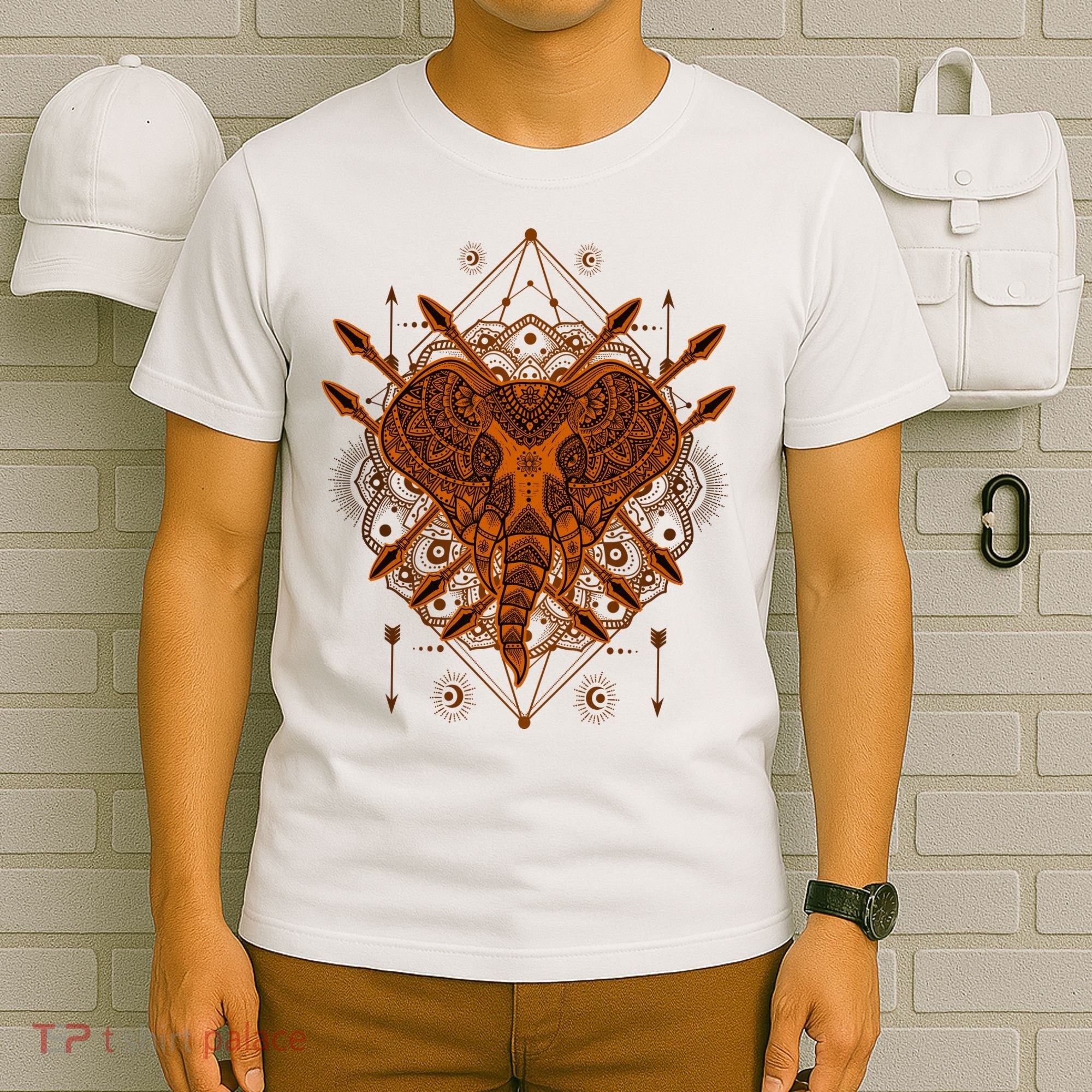 Elephant Head Mandala T-Shirt