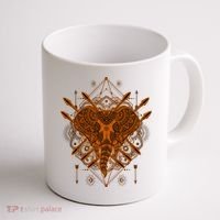 Elephant Head Mandala Coffee Mug thumb 1