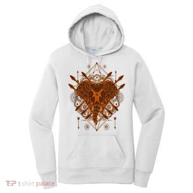 Elephant Head Mandala Women's Hoodie