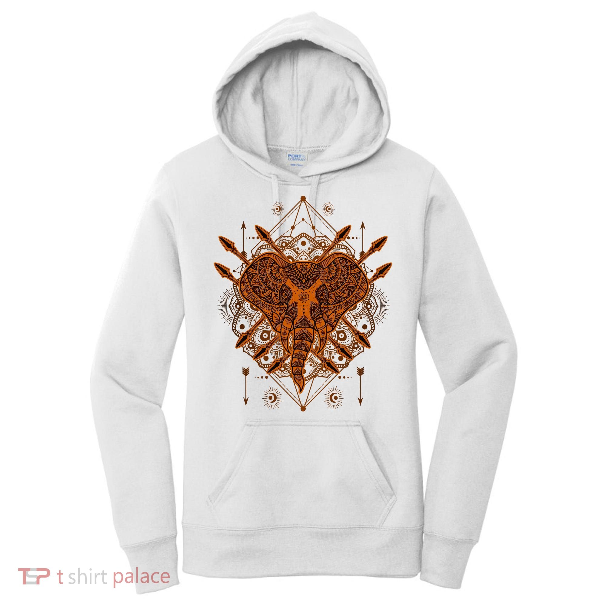 Elephant Head Mandala Women's Hoodie