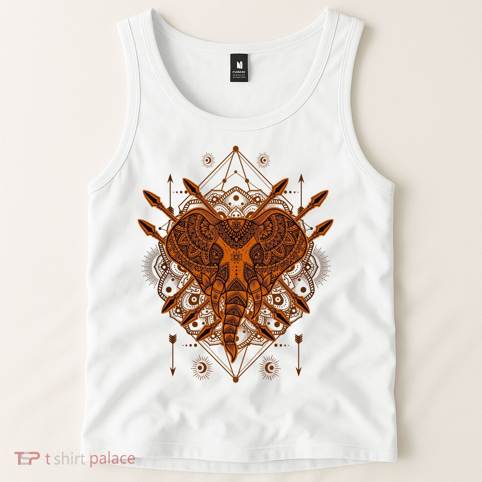 Elephant Head Mandala Tank Top