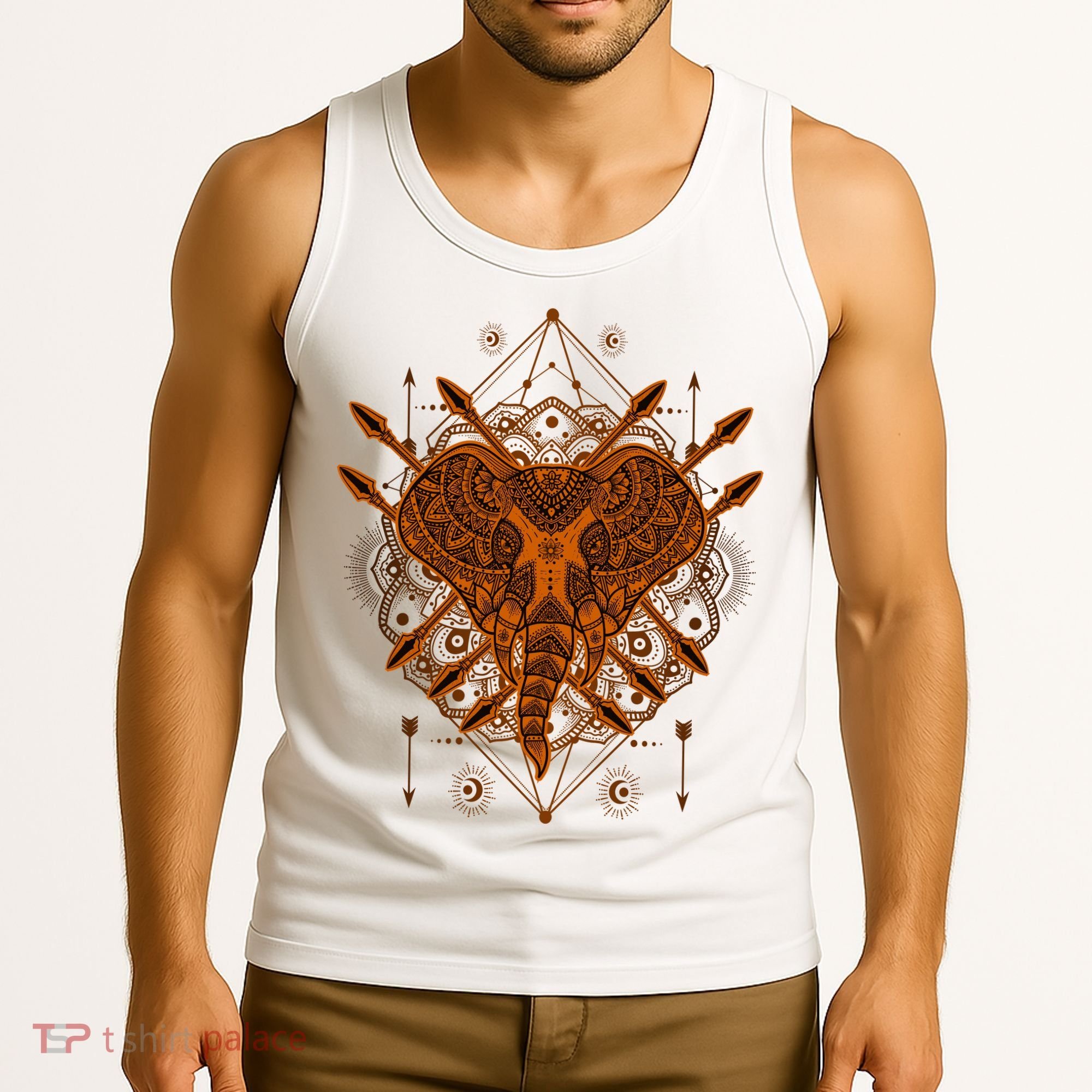 Elephant Head Mandala Tank Top