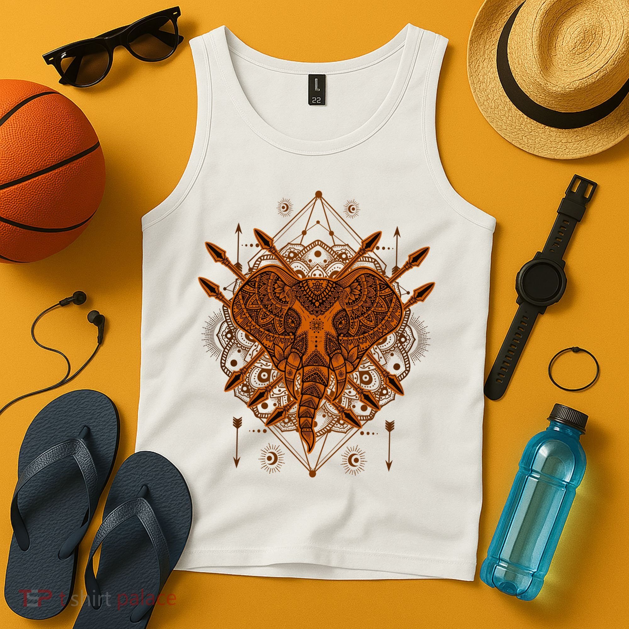 Elephant Head Mandala Tank Top
