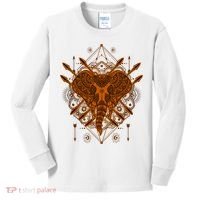 Elephant Head Mandala Kids Long Sleeve Shirt thumb 0
