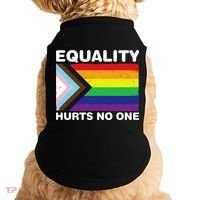 Equality Hurts No One Inclusive Progress Pride Flag Doggie Tank thumb 0