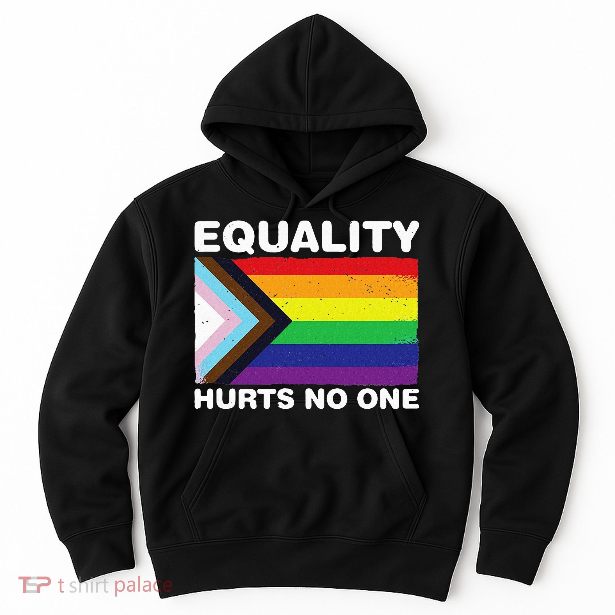 Equality Hurts No One Inclusive Progress Pride Flag Hoodie
