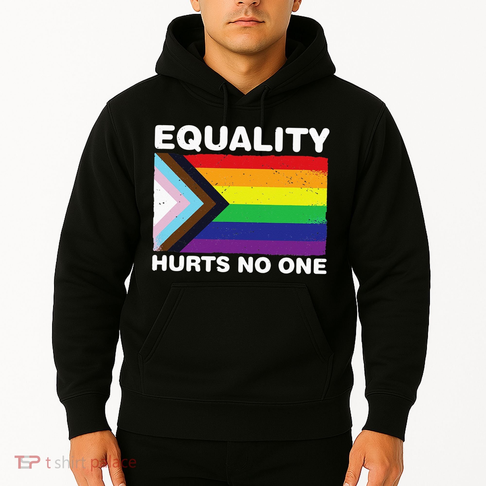 Equality Hurts No One Inclusive Progress Pride Flag Hoodie