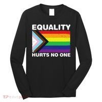 Equality Hurts No One Inclusive Progress Pride Flag Long Sleeve Shirt thumb 0