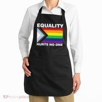 Equality Hurts No One Inclusive Progress Pride Flag Apron thumb 2