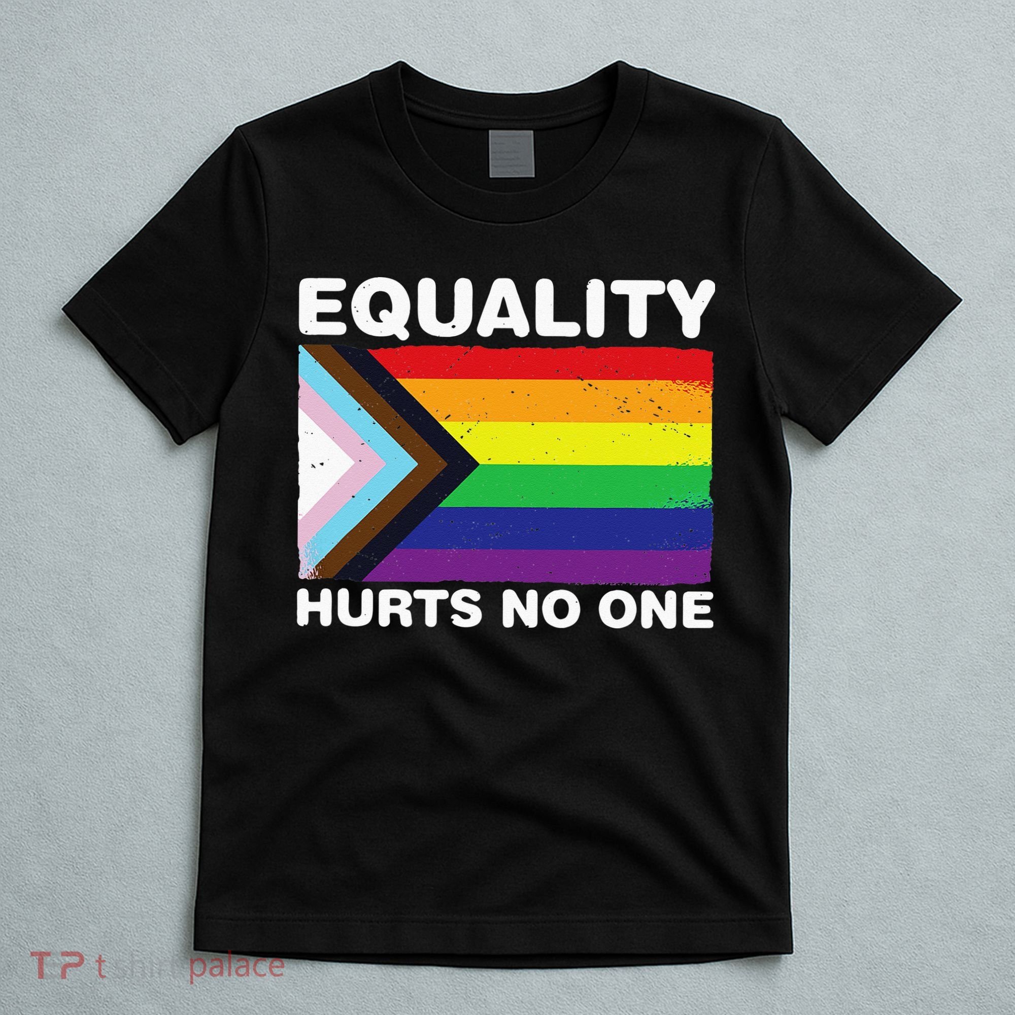 Equality Hurts No One Inclusive Progress Pride Flag T-Shirt