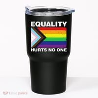 Equality Hurts No One Inclusive Progress Pride Flag Tumbler thumb 0