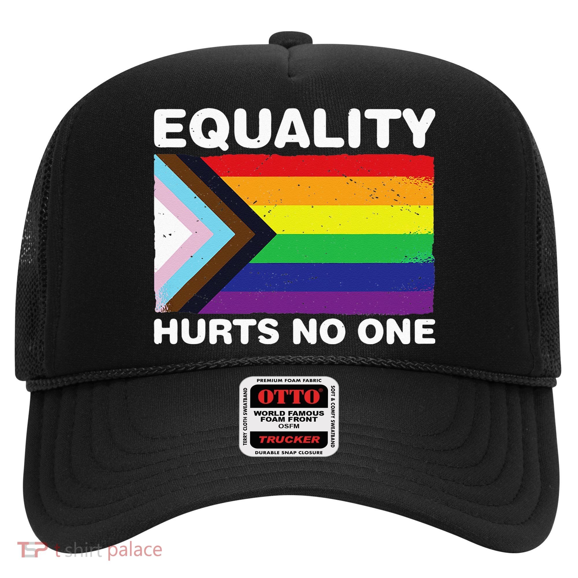 Equality Hurts No One Inclusive Progress Pride Flag Hat