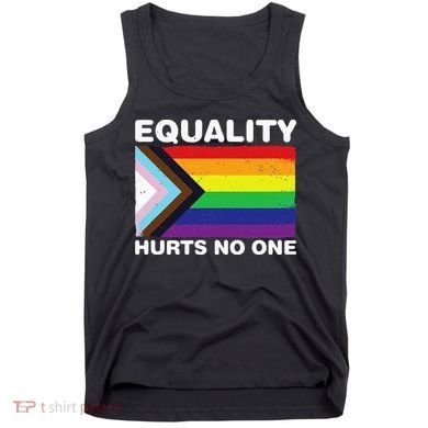 Equality Hurts No One Inclusive Progress Pride Flag Tank Top
