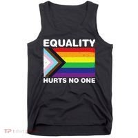 Equality Hurts No One Inclusive Progress Pride Flag Tank Top thumb 0