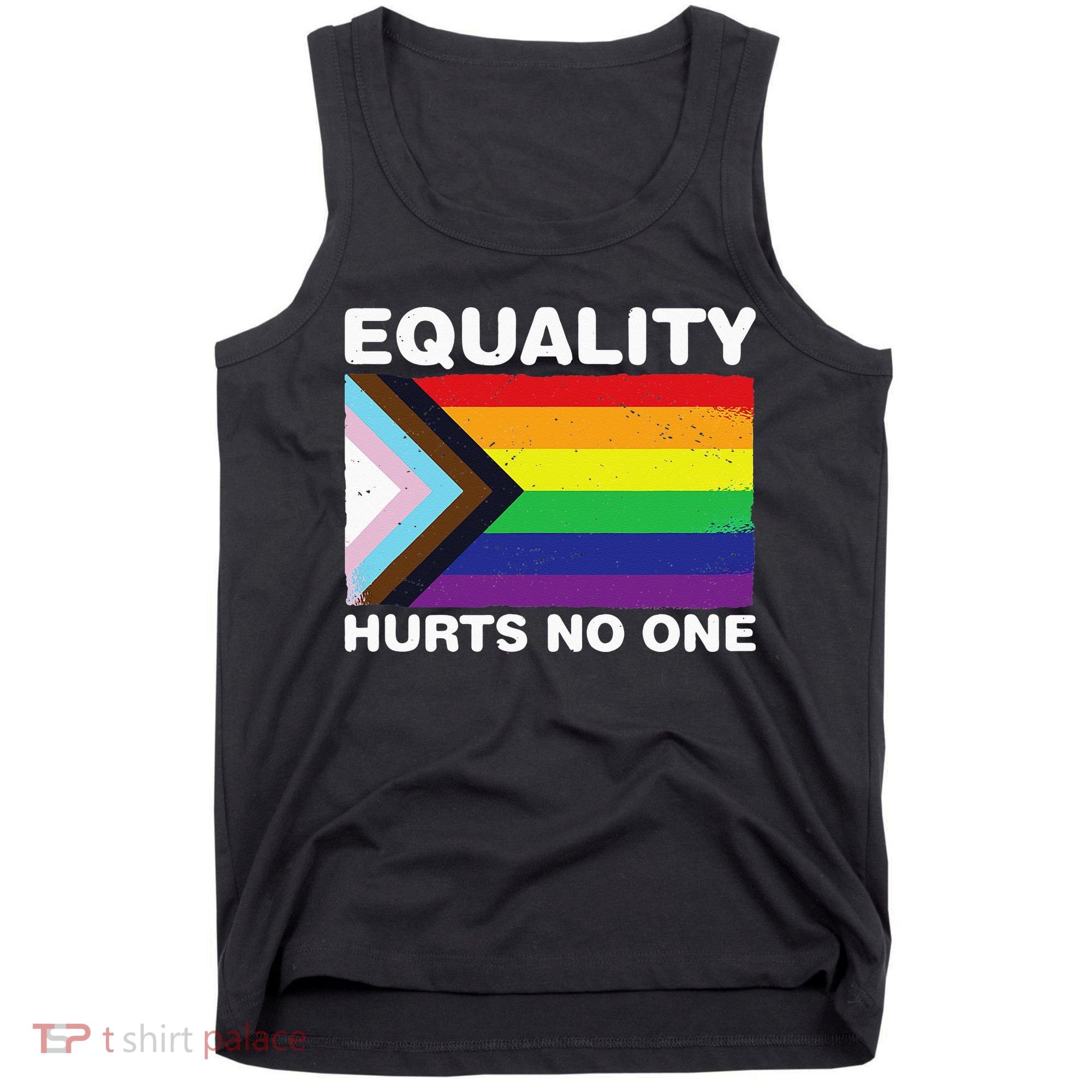 Equality Hurts No One Inclusive Progress Pride Flag Tank Top