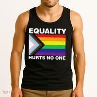 Equality Hurts No One Inclusive Progress Pride Flag Tank Top thumb 3