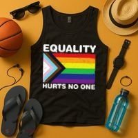 Equality Hurts No One Inclusive Progress Pride Flag Tank Top thumb 4