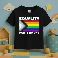 Equality Hurts No One Inclusive Progress Pride Flag Toddler T-Shirt thumb 3
