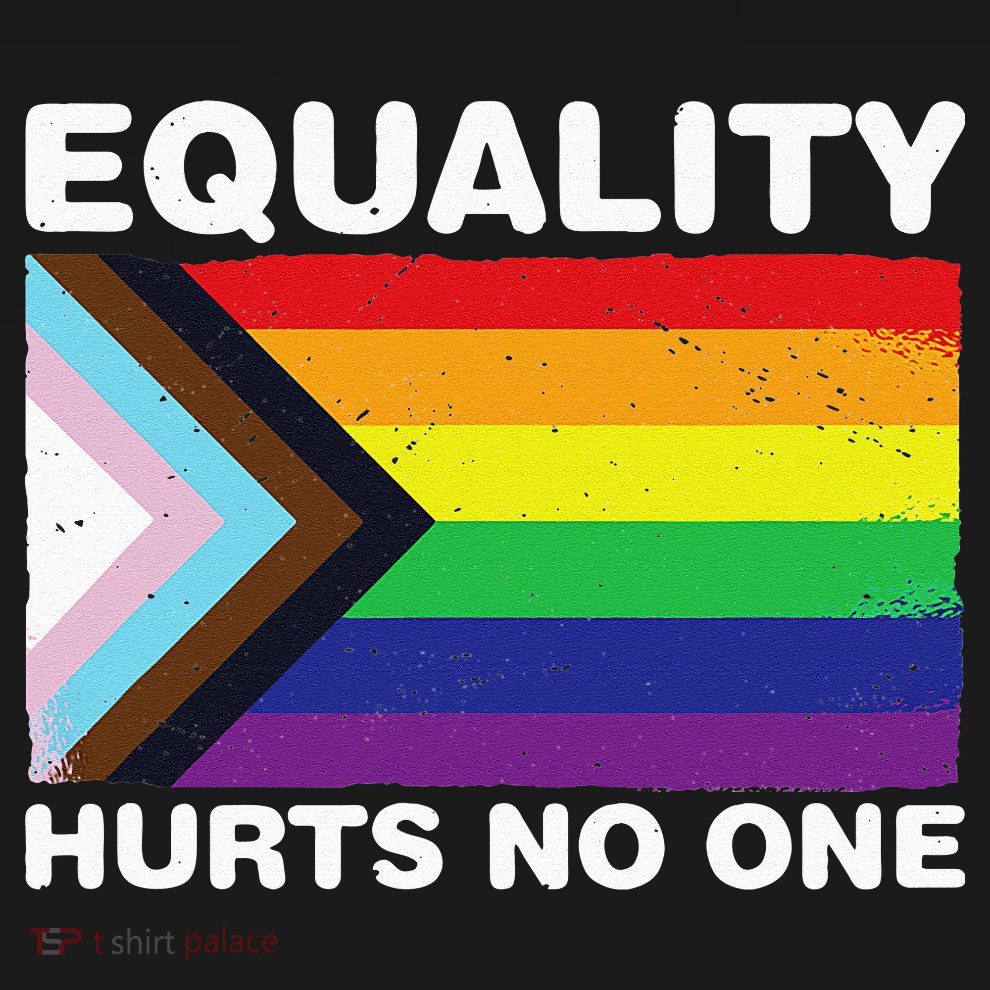 Equality Hurts No One Inclusive Progress Pride Flag Kids Long Sleeve Shirt