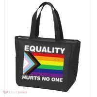 Equality Hurts No One Inclusive Progress Pride Flag Tote Bag thumb 3