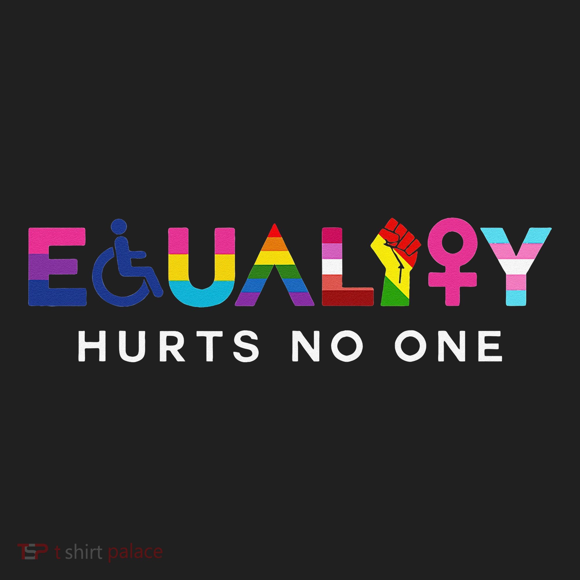 Equality Hurts No One LGBT Black Disabled  Right Kind Women's Sweatshirt