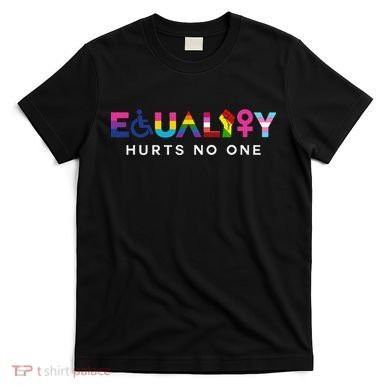 Equality Hurts No One LGBT Black Disabled  Right Kind T-Shirt