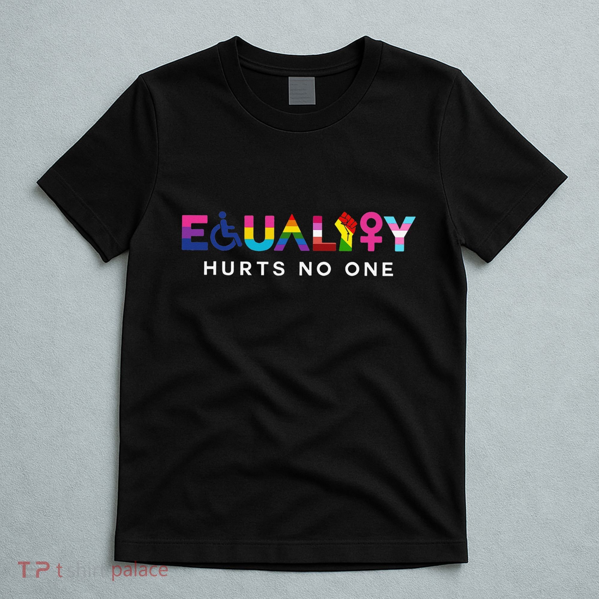 Equality Hurts No One LGBT Black Disabled  Right Kind T-Shirt