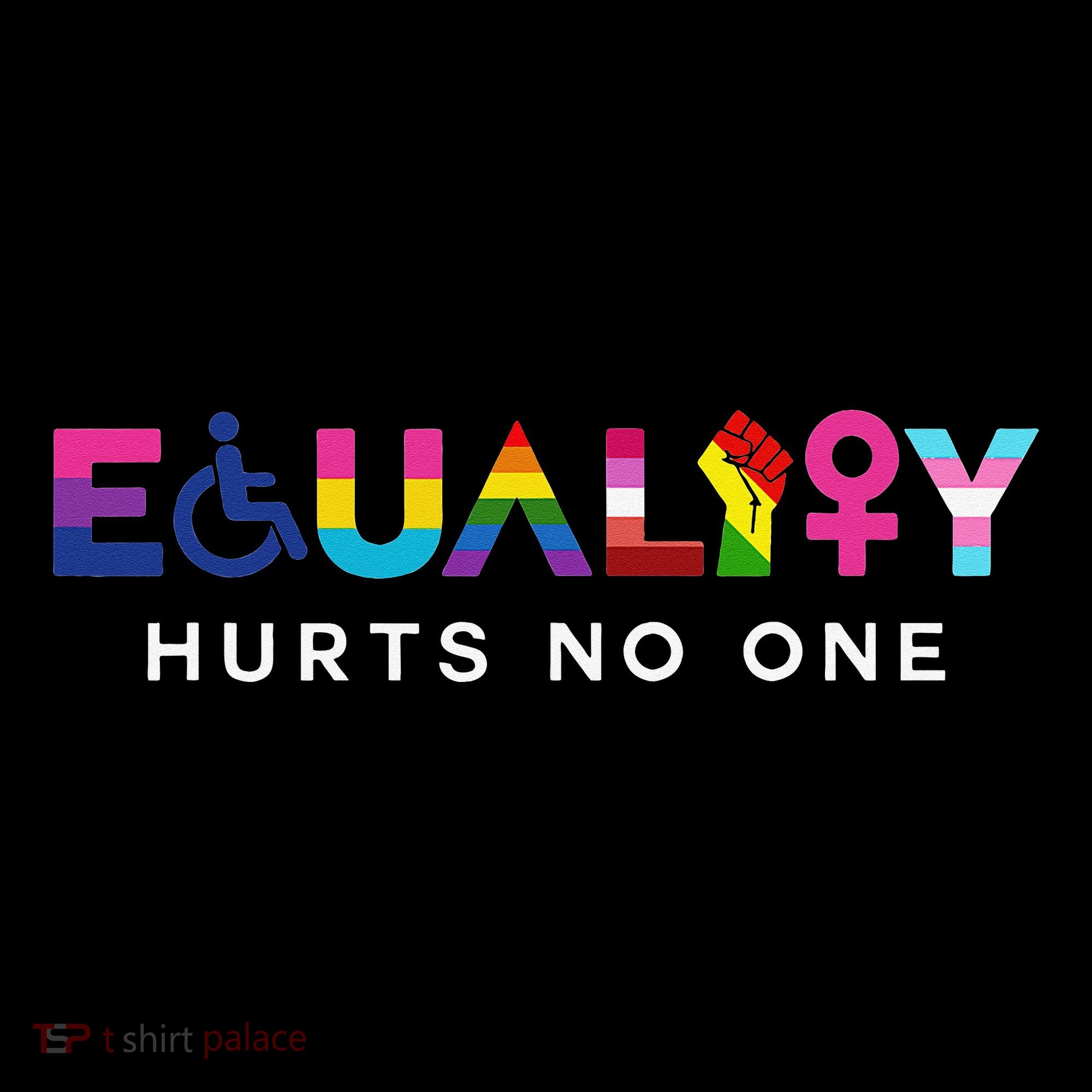 Equality Hurts No One LGBT Black Disabled  Right Kind Coffee Mug