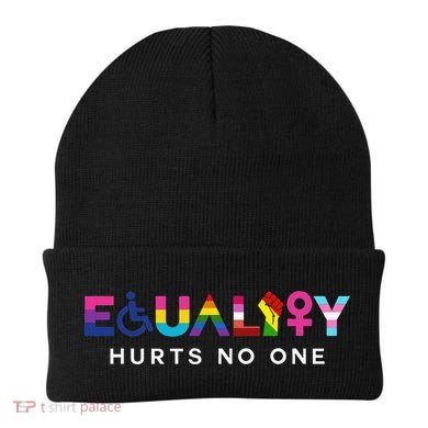 Equality Hurts No One LGBT Black Disabled  Right Kind Beanie