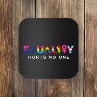 Equality Hurts No One LGBT Black Disabled  Right Kind Coaster thumb 0